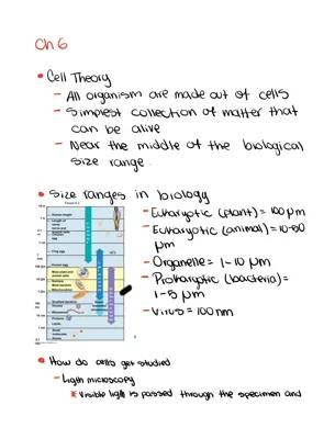 Cell Theory: Types of cells and organelles and make them and their properties 