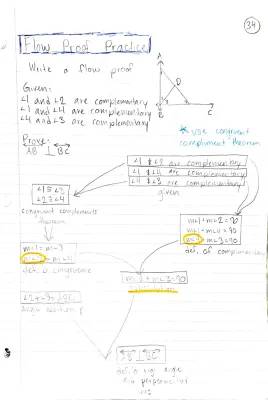 Fun Geometry Flow Proofs and Theorems for Kids - Easy Worksheets PDF