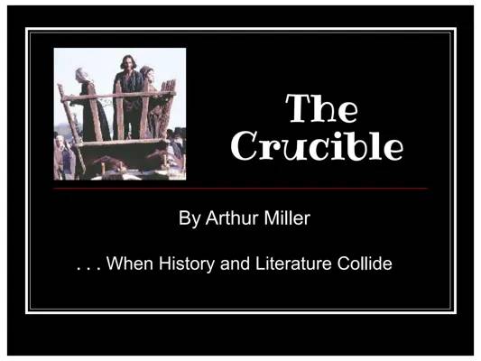 Making the book "The Crucible"