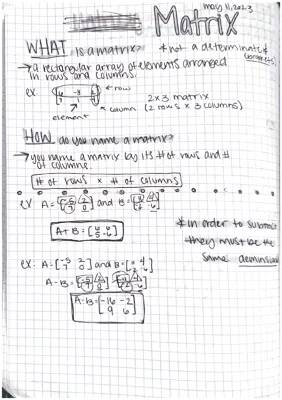 Matrix + Scalar Multiplication 