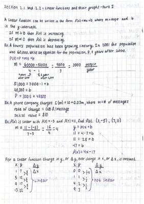 Linear Functions and Their Graphs