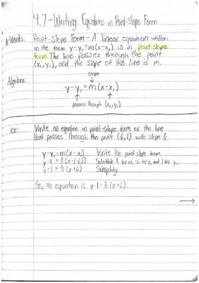 Easy Point-Slope Form Equation Examples for Kids