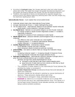 AP Chemistry Unit 3 Notes