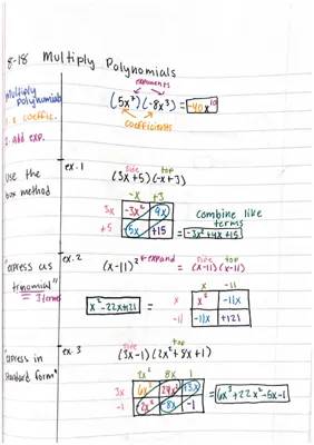 Multiplying Polynomials