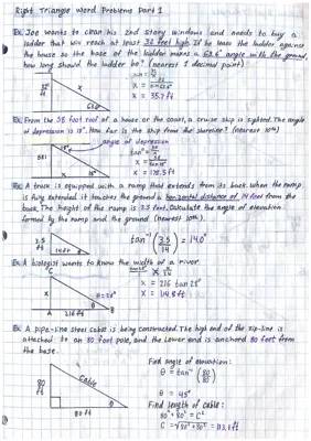 Right Triangle Word Problems