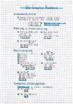 complex numbers notes 