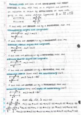 Fun with Parallel Lines and Transversals: Worksheets and Examples