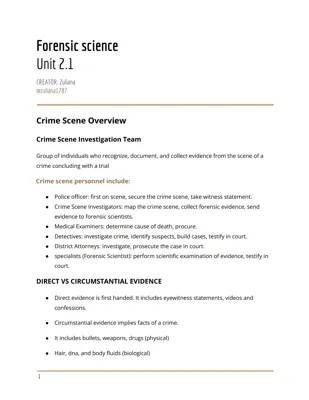 Forensics Unit 2.1 Notes