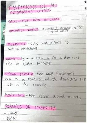 Geography Paper 1: Fun with Urbanisation and Mega City Challenges