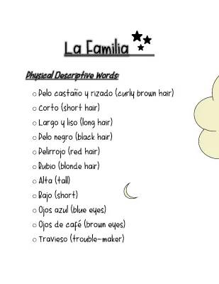 Fun Guide: Family Members in Spanish - Words and Worksheets