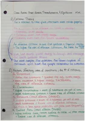 How Collision Theory Affects Chemical Reactions: PDF Notes for Class 12 and Everyday Examples