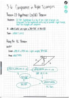 Easy Hypotenuse Leg Theorem and Right Triangle Proofs for Kids