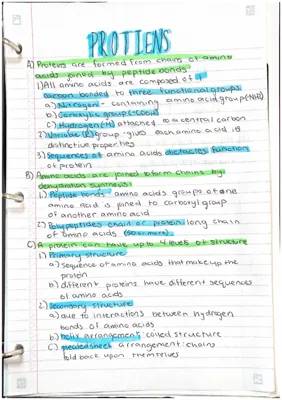 Ch. 5 Notes - Organic Molecules 