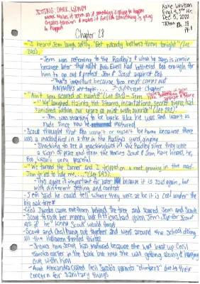 To Kill a Mockingbird Chapters 28-31 Notes with Quizlet, PDF, and Answers