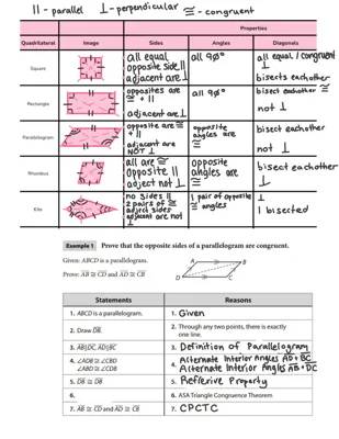 FILLED Quadrilateral/Parallelogram Proof Practice + Notes 