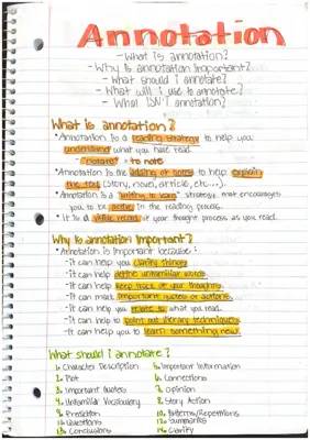 The Power of Annotation in Reading: Strategies and Examples for Students