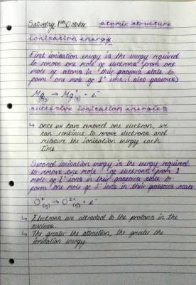 Ionisation Energy and Atomic Structure: Easy Study Notes