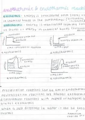 Exothermic and Endothermic Reactions Explained - Examples and Equations for GCSE and KS3