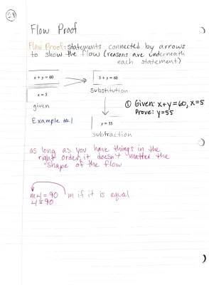 Fun with Flow Proofs in Geometry: Examples, Worksheets, and PDFs