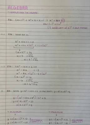 Easy Completing the Square and Finding Minimums and Maximums!