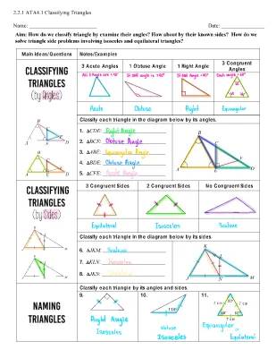 Fun with Triangles: Classifying by Angles and Sides