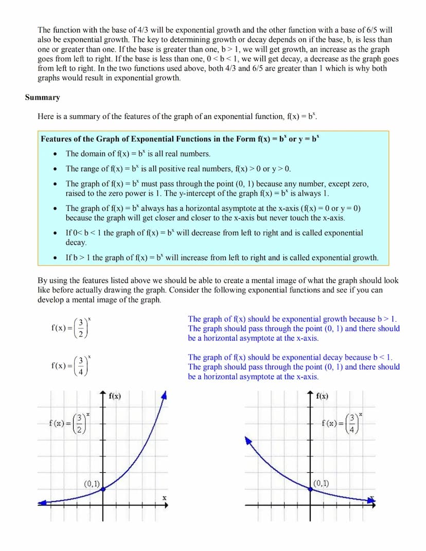 Graphing Exponential Functions
What is an Exponential Function?
Exponential functions are one of the most important functions in mathematics