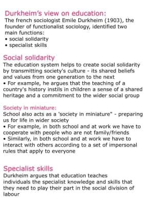 Know role of education - functionalism thumbnail