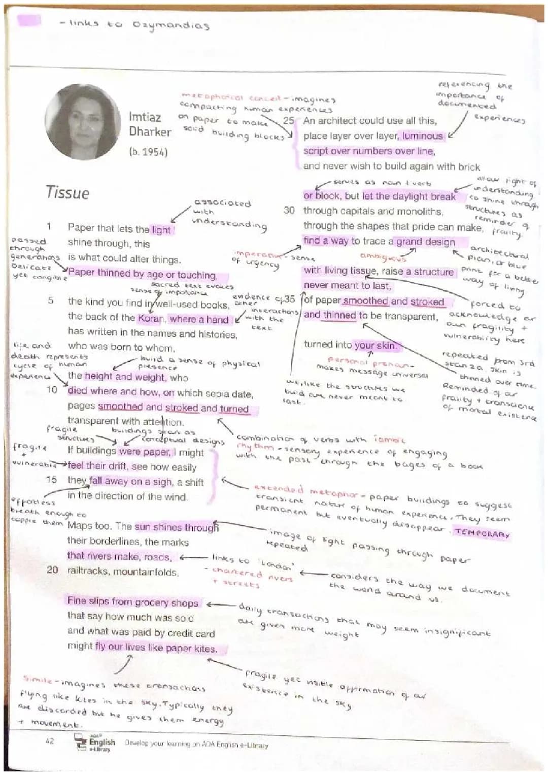 Tissue Poem Analysis by Imtiaz Dharker – Themes, Context & More