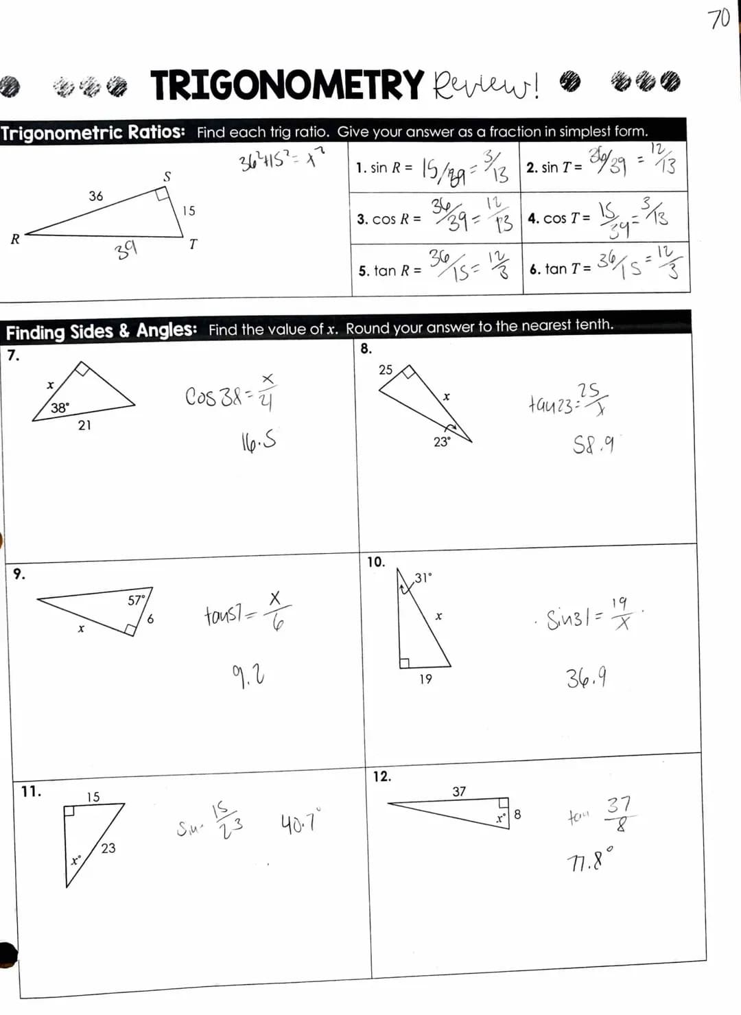 Trig practice 