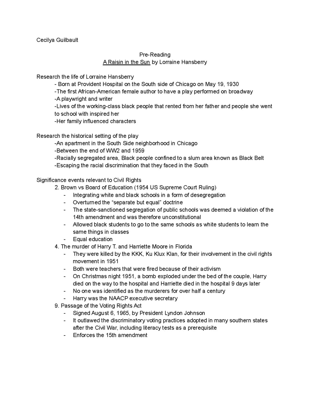 All About A Raisin in the Sun & Brown v Board of Education: Fun Facts for Kids!