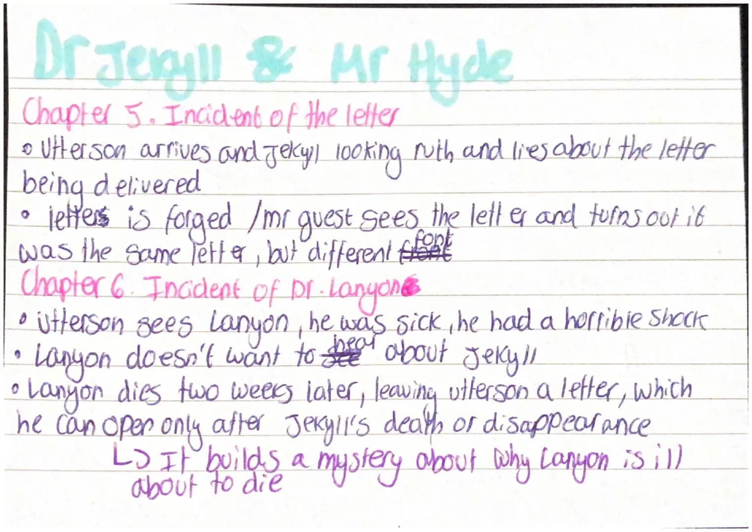 Dr. Jekyll & Mr Hyde
Chapter 1 Story of the door
small girl gets trampied
Sunday walks & Enfield and utterson
Black mailed to pay 2100
paid 