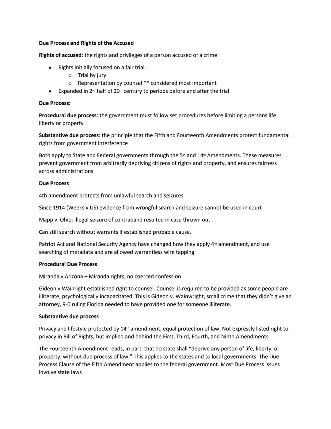 
<p>In the United States, the rights of the accused refer to the rights and privileges of a person who has been accused of a crime, with a p