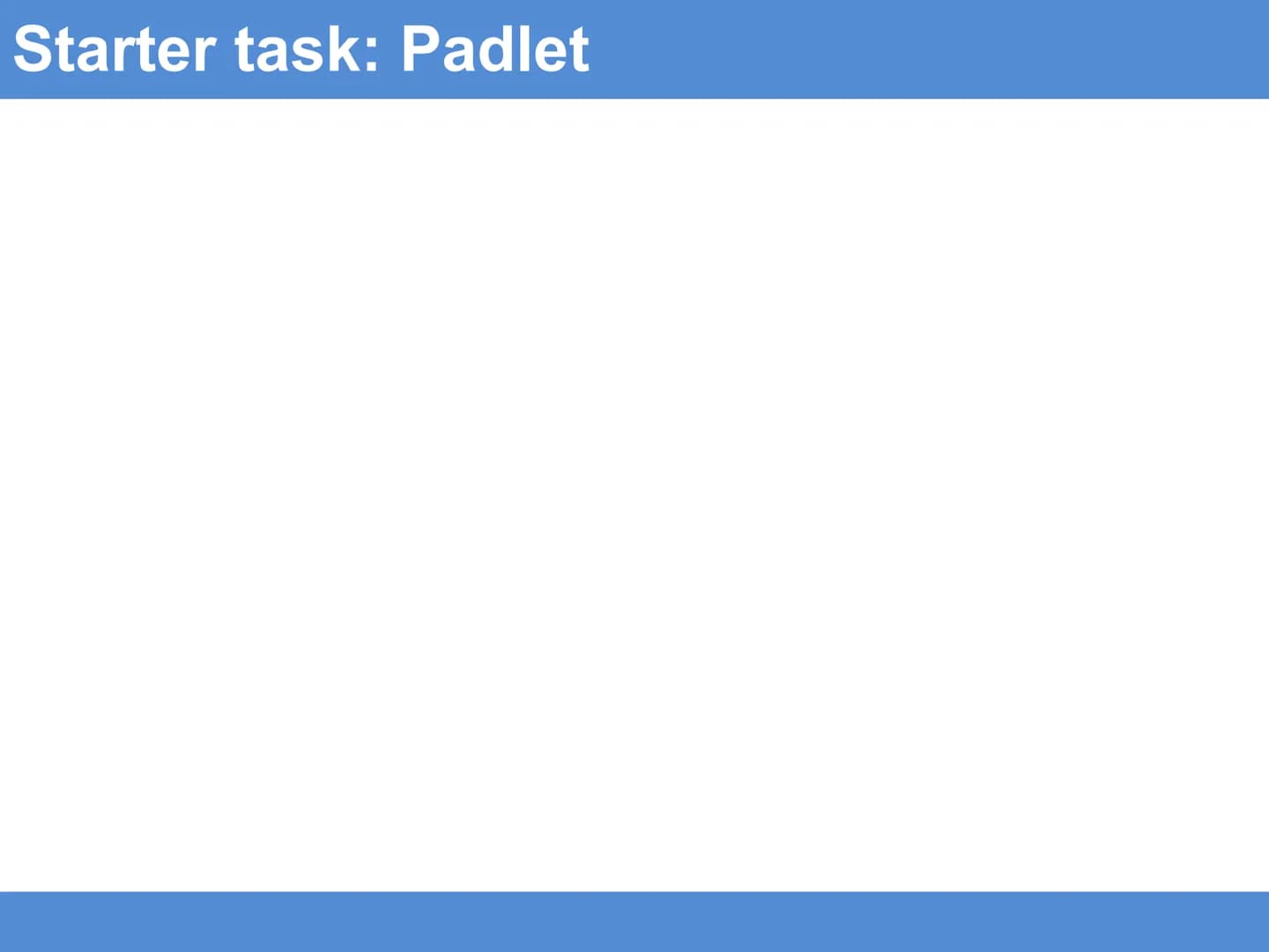 Starter task: Padlet William Wallace and the Scottish resistance
Learning Intention: To understand Wallace's influence on
the wars of indepe