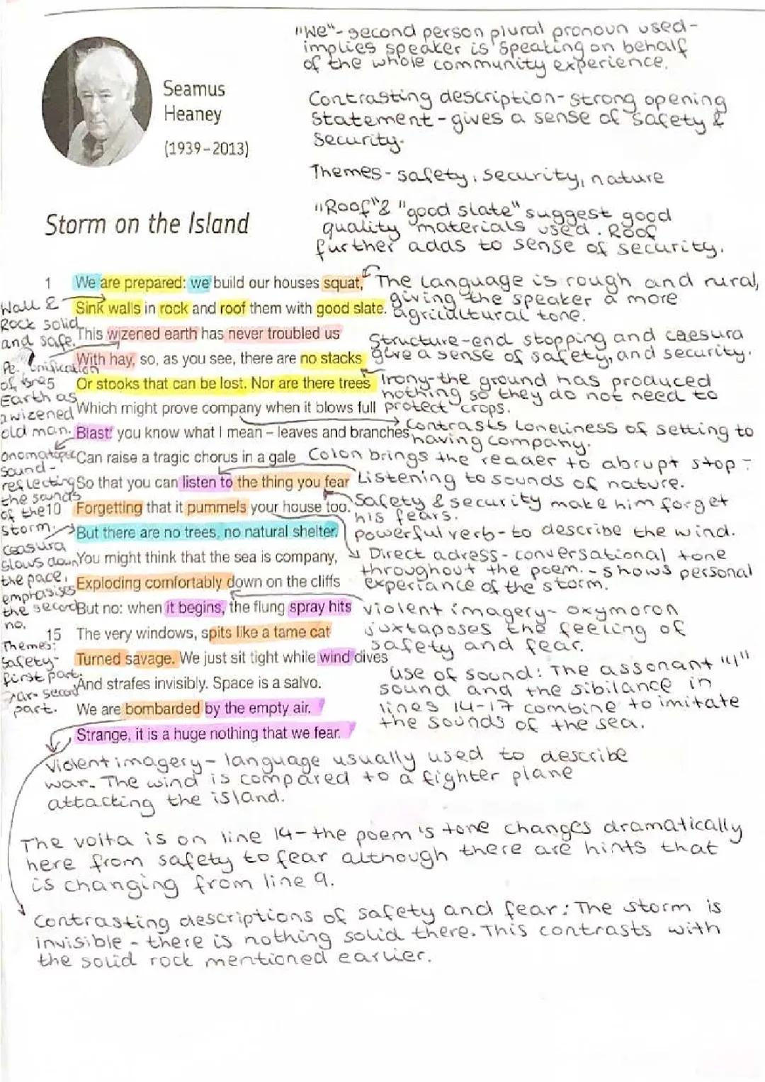 Storm on the Island Poem Analysis and Themes