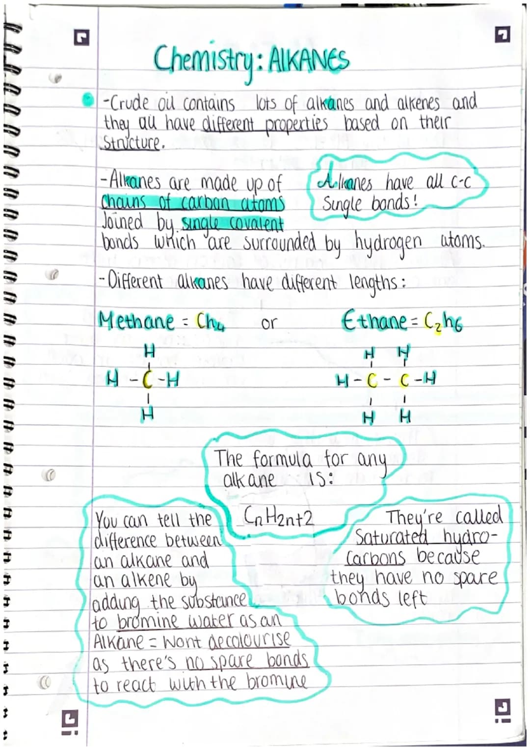 Ji
G
Fractional Disulation of Crude oil
Crude oil can be spilt into seperate hydrocarbons
11) Crude oil is a mixture of hydrocarbons - Molec