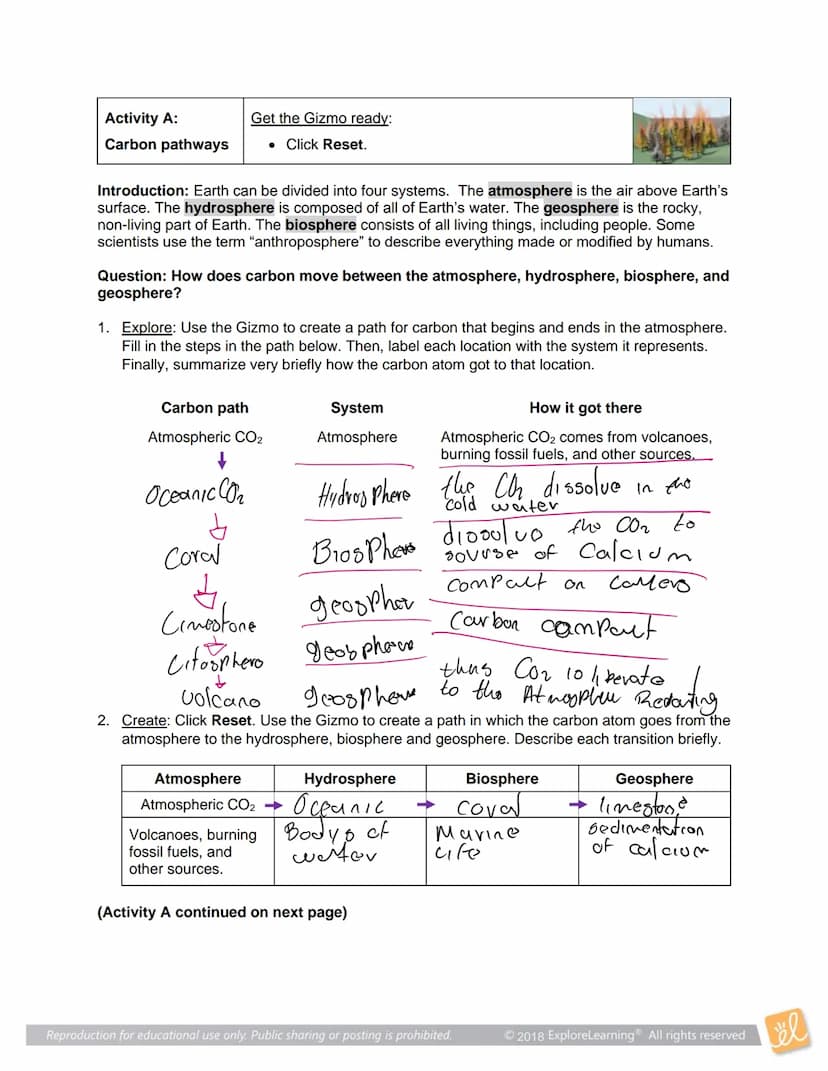 ël Gizmos
Name:
Sebastian Bauvo
Date: 10-24-2023
Student Exploration: Carbon Cycle
Vocabulary: atmosphere, biomass, biosphere, carbon reserv