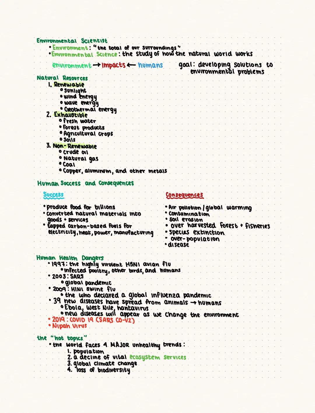 Intro to environmental science