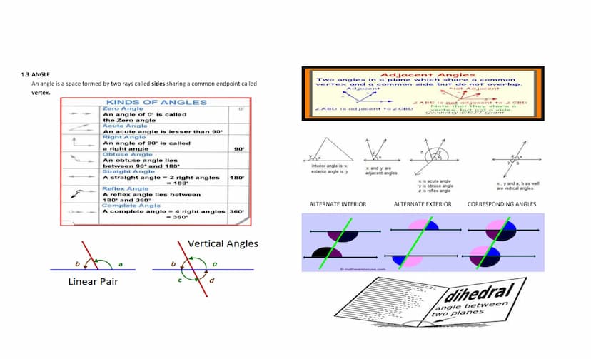 Mensuration
Mensuration is the mathematical name for calculating the areas, volumes, length of sides,
and other geometric parts of standard 