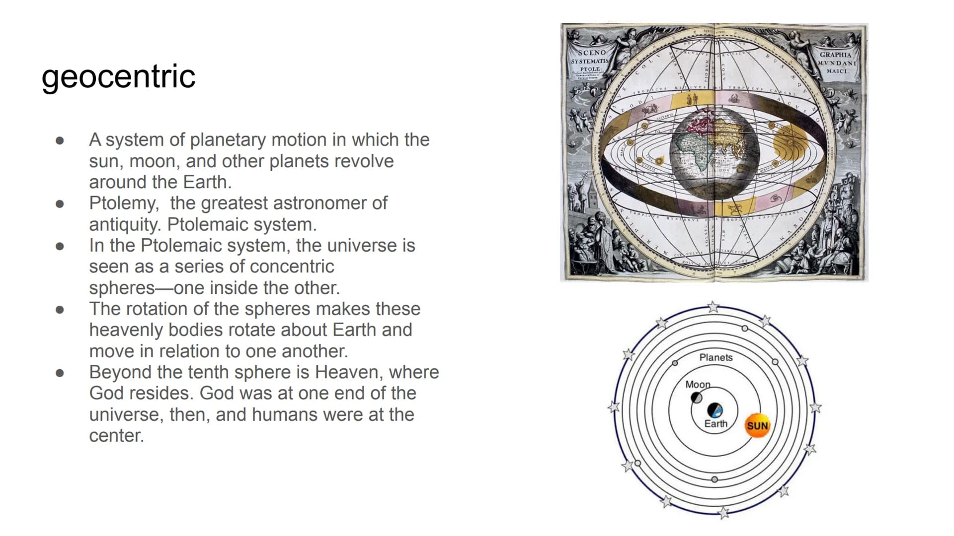 The Enlightenment and
Revolutions, 1550-1800 The Scientific Revolution
Lesson 1 geocentric
A system of planetary motion in which the
sun, mo
