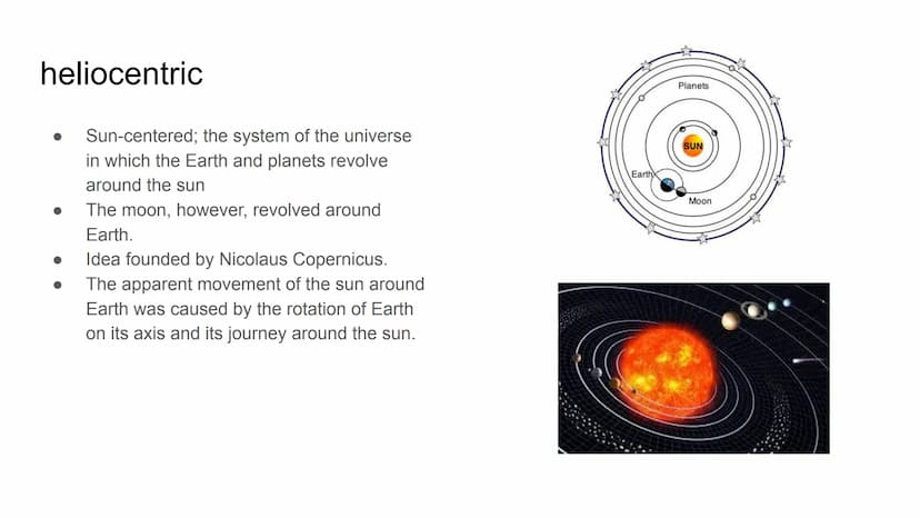 The Enlightenment and
Revolutions, 1550-1800 The Scientific Revolution
Lesson 1 geocentric
A system of planetary motion in which the
sun, mo