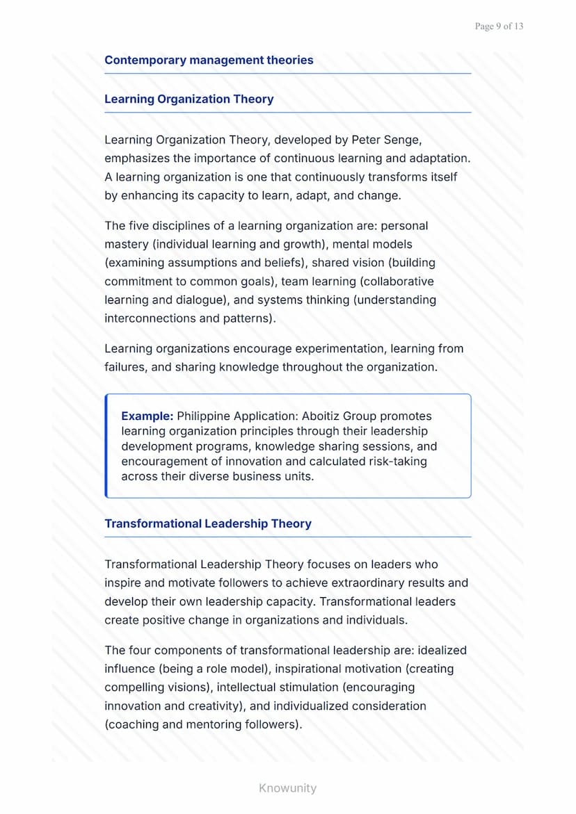 Evolution of Management Theories: From Classical to Modern
Approaches
Understanding how management theories
developed over time
What You'll 