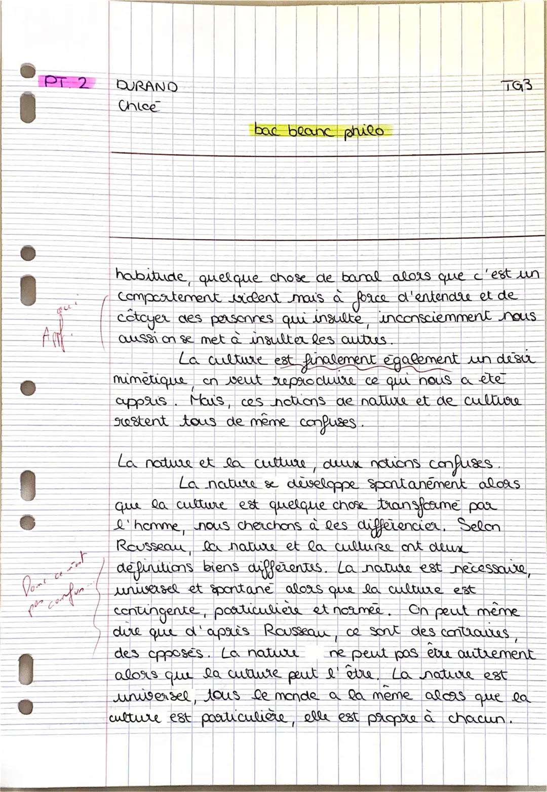 PT. 2

DURANO

TG3
Chice

bac bean philo


i
!
!
habitude, quelque chose de banal alors que c'est un
Compartement vident mais à force d'ente