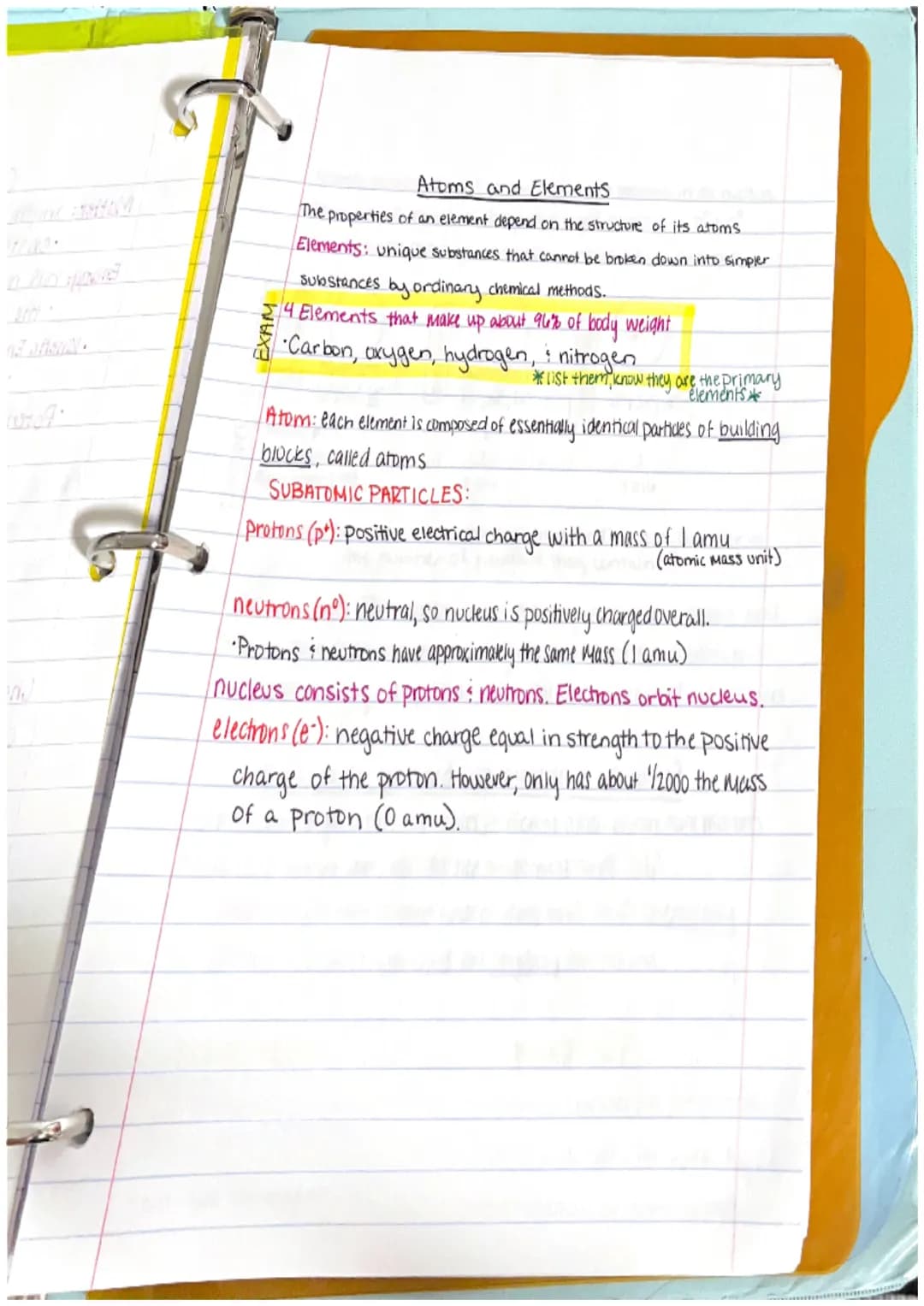 Chapter 1
Anatomy: the structure of body parts: their relationships
with one another
Gross (Macroscopic) Anatomy: Study of large body struct