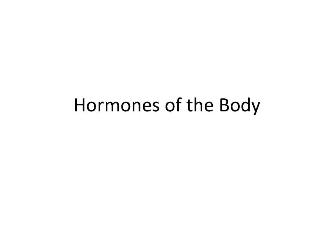Understanding the Endocrine System: Glands, Hormones, and Control