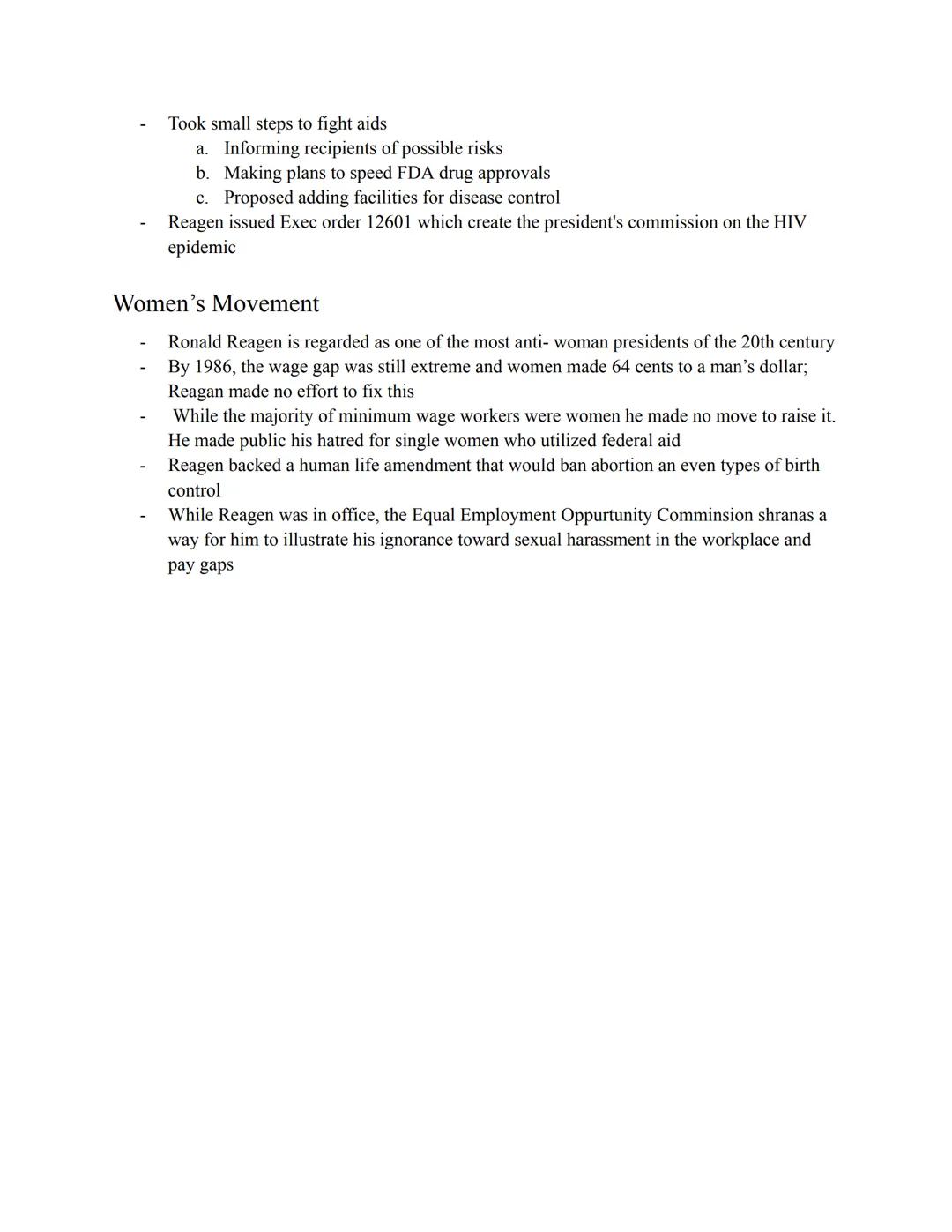 Civil Right and Minority Groups.
Belief
Policy
Not the biggest supporter of civil rights
Opposed extension of voting rights act of 1965
a. W