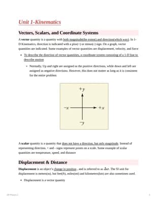 Know AP Physics 1: Unit 1 Kinematics thumbnail