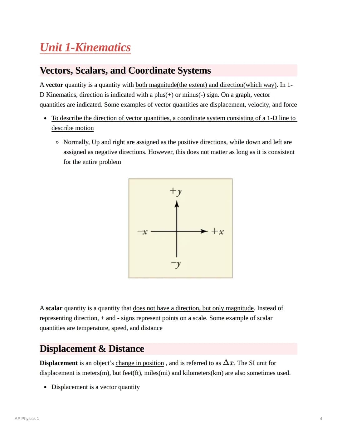 
<h2 id="vectorsscalarsandcoordinatesystems">Vectors, Scalars, and Coordinate Systems</h2>
<p>A vector quantity consists of both magnitude a