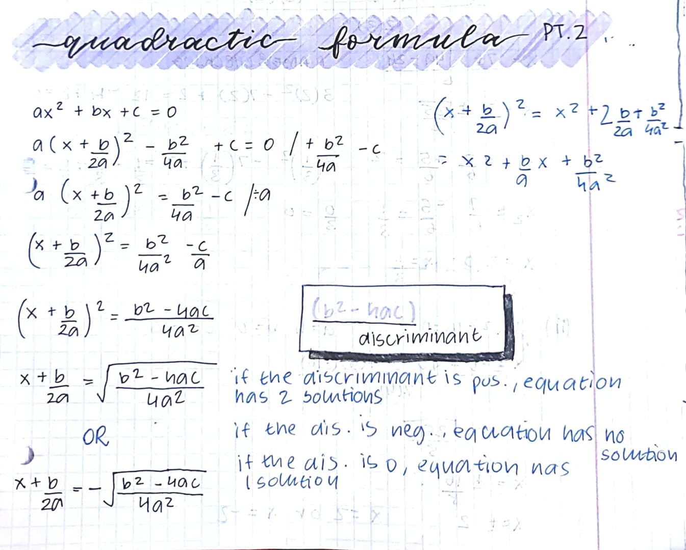 <h2 id="howtosolveaquadraticequationwithoutadiscriminant">How to solve a quadratic equation without a discriminant</h2>
<p>To solve a quadra