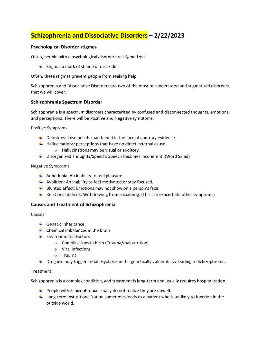 Understanding Schizophrenia and Dissociative Disorders