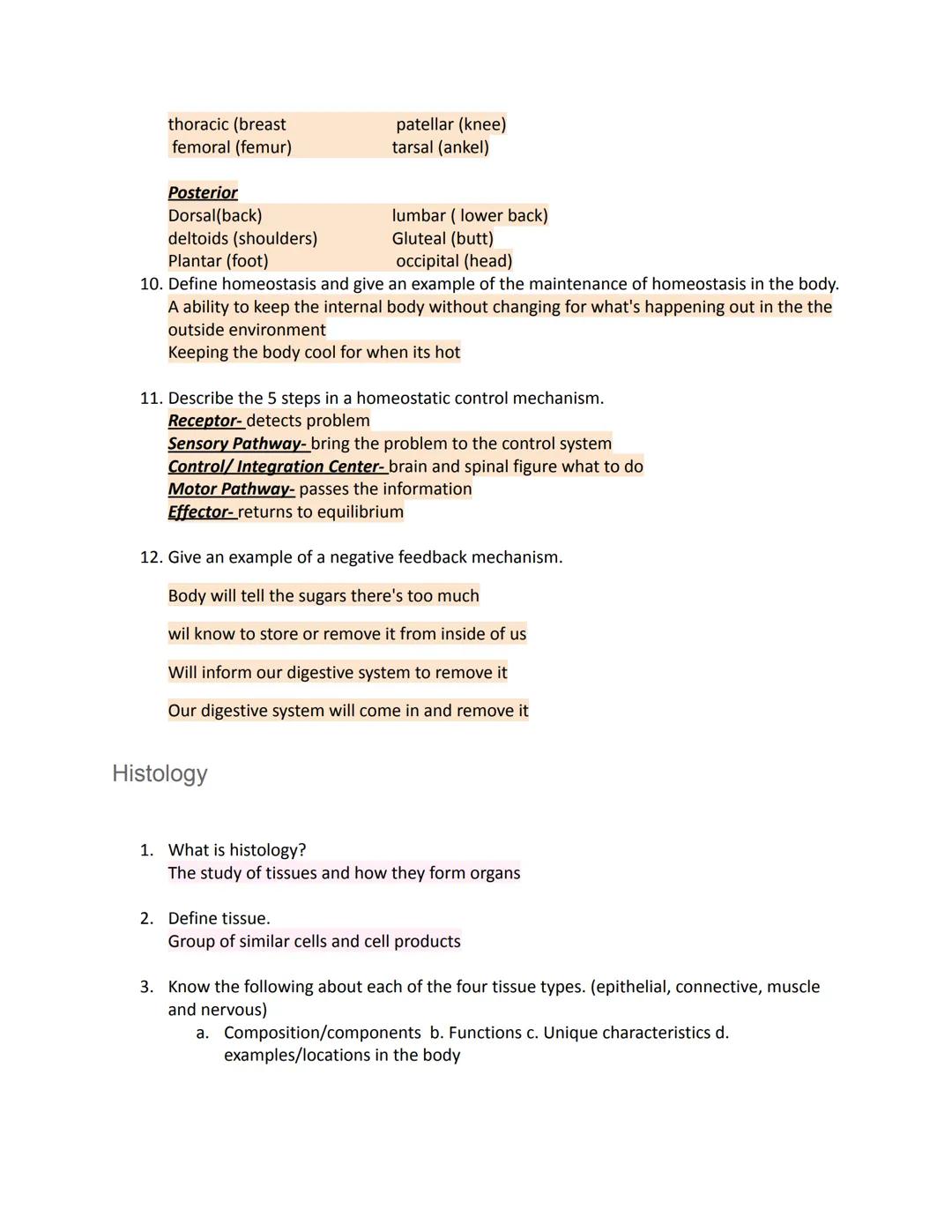 Orientation
Study guide for Unit One
1. Define: Anatomy
The structure of the body and the body parts
2. Define: Physiology.
The function of 